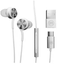 Căști cu microfon Maxell - XC1 USB-C, albe