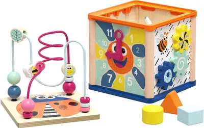 Jucărie din lemn 5 în 1 Top Bright - Cub activ