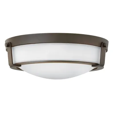 Corp de iluminat decorativ pentru exterior, Hathaway 3 Light Medium Flush Mount – Olde Bronze