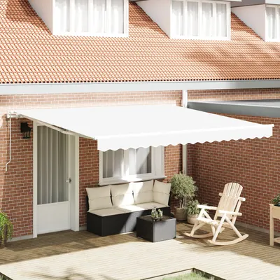 Gossi marchiza retractabila automata alba 400x300 cm, schimburi pentru marchiza Gossi de 4x3 m alba