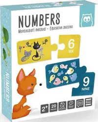 Puzzle educativ Montessori: Invatam numerele
