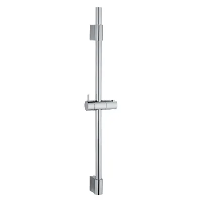 Tijă de duș argintiu-lucios de montat pe perete din oțel inoxidabil 70 cm Classic – Wenko