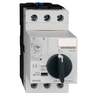 Intreruptor de protectie motoare BE2, 3-poli, 4-6,3A
