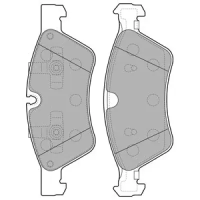 Set placute frana, frana disc DELPHI LP2125
