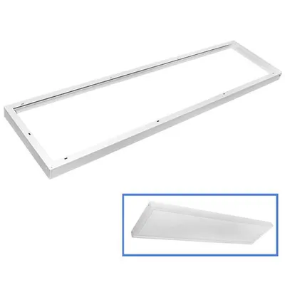Rama pentru panel LED 120x30 Slim Line h 9mm nrama din aluminiu alba 1200x300x43mm (pentru slim line)