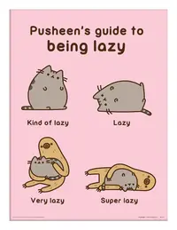 Tablou Art Print Pyramid Animation: Pusheen - Guide To Being Lazy