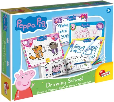 Set de desen Lisciani Peppa Pig - Școală de desen