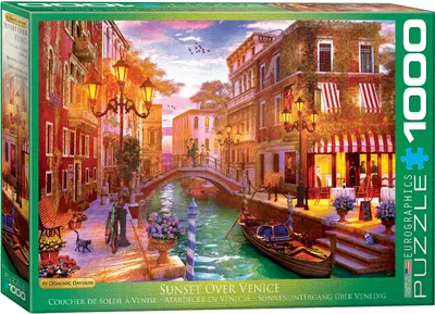 Puzzle Eurographics de 1000 piese - Apus in Venetia, Dominic Davison