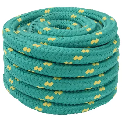 vidaXL Sfoară de Barcă 6 mm 5 m Verde