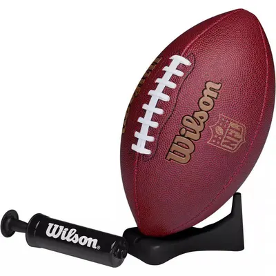 Ballon de Football Américain Wilson Ignition + pompe et tee