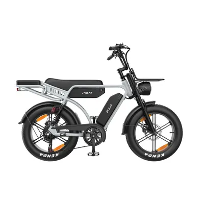 Bicicletă electrică PIXAR M9 cu portbagaj față, baterie de 48V 35Ah