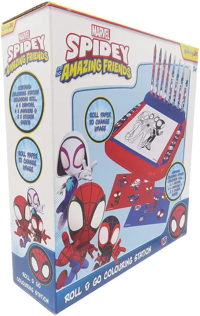 Stație de colorat CYP Brands - Spidey, cu rolă