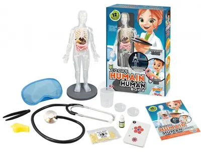 Set de știință Buki Sciences - Corpul uman, cu 12 experimente