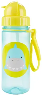 Sticlă cu pai Skip Hop Zoo - Shark, 385 ml