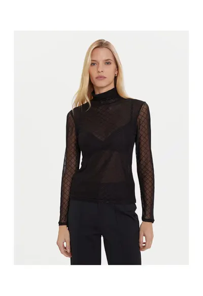Bluza dama 252-TMESH - negru