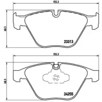 Set placute frana, frana disc BREMBO P 06 055