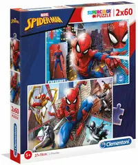 Puzzle Clementoni din 2 x 60 de piese - Spiderman