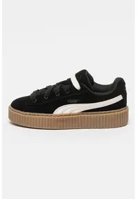 Pantofi sport de piele si piele intoarsa Creeper Phatty - Negru