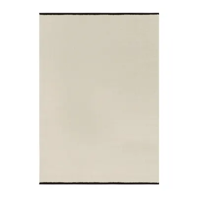 Covor bej țesut manual din lână 140x200 cm Mavi – noo.ma