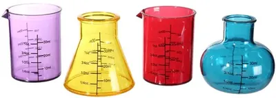 Set pahare de shot Out of the Blue - La ora de chimie, 4 buc