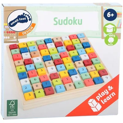 Joc din lemn Small Foot - Sudoku, Educație