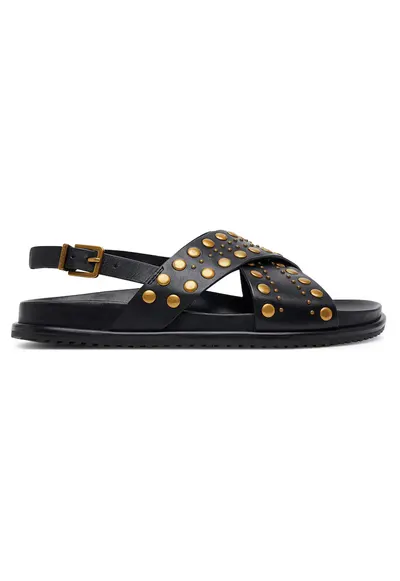 Sandale dama - Nero 00006 - piele naturala - negru