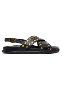 Sandale dama - Nero 00006 - piele naturala - negru
