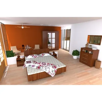 Dormitor Napoli cu pat 140x200 cm