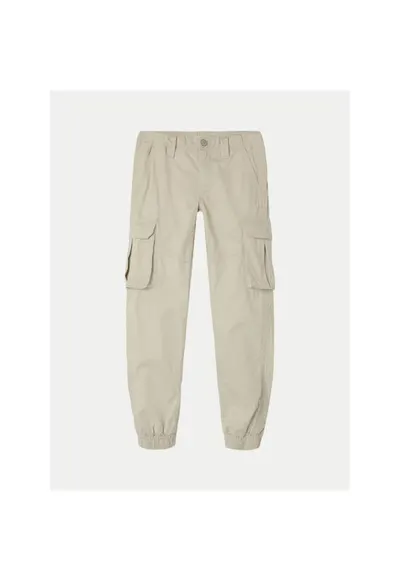 Pantaloni fete - 304718441 - Bumbac - Gri - Gri