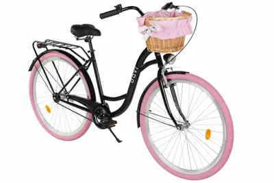 Bicicleta dama Davi Mila 28", 1 vitez, 160-185 cm, Negru/Roz