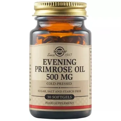 Ulei de Luminita Noptii, 500 mg, 30 capsule, Solgar