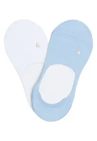 Sosete dama Rivet set de 2 perechi alb - albastru - Albastru
