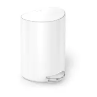 Coș de gunoi alb cu pedală din metal 6 l – simplehuman