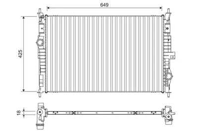 Radiator racire motor potrivit OPEL GRANDLAND GRANDLAND X 1.2-2.0D 06.17