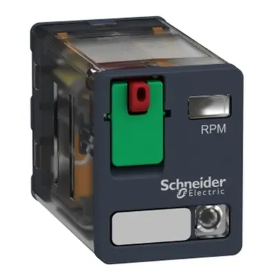 Releu de Interfata, Zelio Rpm, 2 C/O, 24 V C.A., 15 A, cu Led