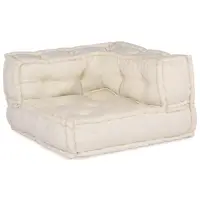 vidaXL Unitate de canapea modulară Țesătură Crem 210 x 140 x 56 cm