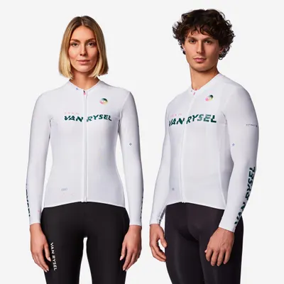 Bluză ciclism pe șosea primăvară-toamnă RCR-R 2 Alb Unisex
