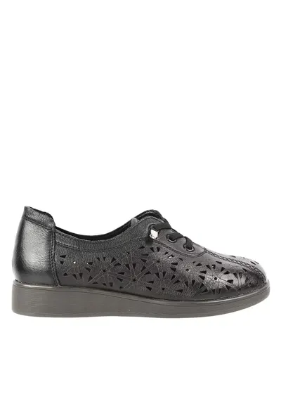 Pantofi casual - dama - GA 9067 negru - piele naturala - Negru