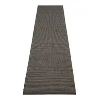 Covor tip traversă pentru interior și exterior gri antracit 70x300 cm Emm Black Linen – Pappelina