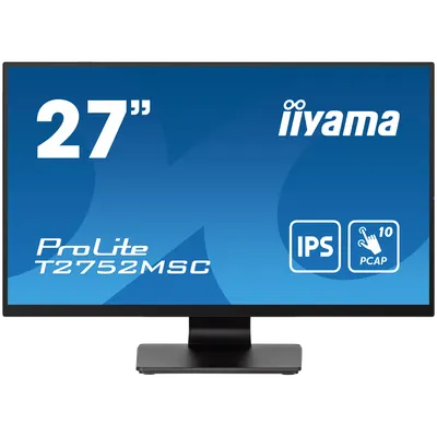 Iiyama ProLite T2752MSC-B1 - LED monitor27" touchscreen 1920 x 1080 Full HD (1080p) @ 60 Hz IPS 400 cd/m² 1000:1 5 ms HDMI Displ