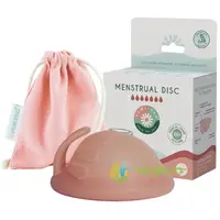 Disc Menstrual Roz Pudra Biocompatibil Universal 100% Silicon Medical Reutilizabil 1buc