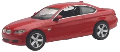 Mașinuță din metal Newray - BMW 3 Series Coupe, roşu, 1:43