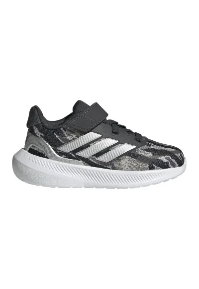 Pantofi Runfalcon 5 cu inchidere cu velcro - Negru/Gri