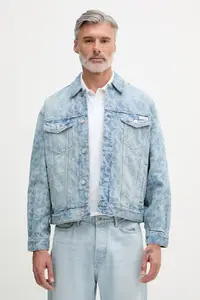 Calvin Klein Jeans geacă de tranziție pentru bărbați din denim