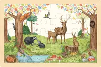 Puzzle pentru copii Goki din 24 piese - În pajiște