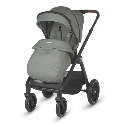 Carucior modular pentru bebelusi 2 in 1 Coccolle Aspen Premium Line, Pliabil, Roti detasabile, Suspensii, Spatar reglabil, Maner ajustabil, Copertina XXL, Husa de picioruse si ploaie, Sarcina maxima 22 kg, Standard de siguran