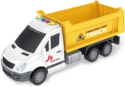 Jucărie pentru copii Raya Toys Truck Car - Basculantă, 1:16, cu sunet și lumină