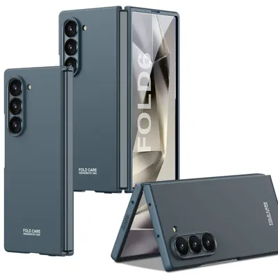 Husa Ultra-thin antisoc, Protectie ecran si camera, Pentru Samsung Galaxy Z Fold 6, Protectie completa, Verde Engros