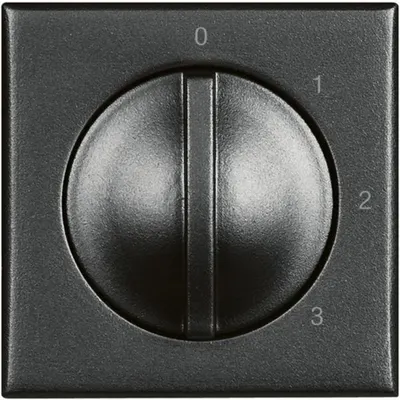 Comutator cu 4 pozi tii/Ventilatoare - 2 module - Axolute antracit