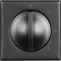 Comutator cu 4 pozi tii/Ventilatoare - 2 module - Axolute antracit